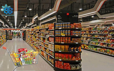 چیدمان فروشگاه مواد غذایی