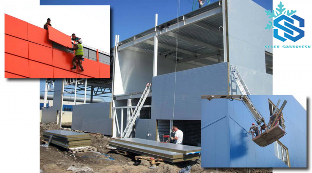 نصب ساندویچ پانل دیواری